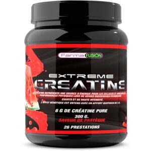 Farma Fusion 100% de créatine monohydrate microfiltrée 5000mg de créatine par dose journalière Améliore l'endurance physique et la croissance musculaire Dissolution facile 300 g. Goût pastèque - Publicité Farma Fusion 100% de créatine monohydrate microfiltrée 5000mg de créatine par dose journalière Améliore l'endurance physique et la croissance musculaire Dissolution facile 300 g. Goût pastèque - Publicité