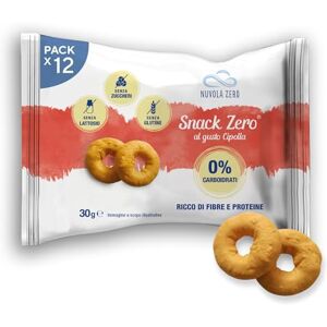 Nuvolazero Nuvola Zero Snack Zero au goût d'oignon, snack protéiné sans sucre, sans glucides, sans lactose, sans gluten, paquet de 12 pièces. Fabriqué en Italie. Publicité Nuvolazero Nuvola Zero Snack Zero au goût d'oignon, snack protéiné sans sucre, sans glucides, sans lactose, sans gluten, paquet de 12 pièces. Fabriqué en Italie. Publicité