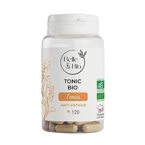 BIO + TONUS & ANTI-FATIGUE Tonic Bio Maca, Gingembre, Guarana & Acérola certifiés Bio Pilulier de 120 gélules Cure 2 mois Complément Alimentaire  Fabriqué en France - Publicité