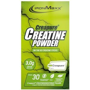 IronMaxx Créatine Monohydrate Creapure en Poudre 30 Sticks x 3,4 g – créatine en poudre sans sucre, complément sportif pratique pour musculation, fitness et entraînement intensif - Publicité IronMaxx Créatine Monohydrate Creapure en Poudre 30 Sticks x 3,4 g – créatine en poudre sans sucre, complément sportif pratique pour musculation, fitness et entraînement intensif - Publicité