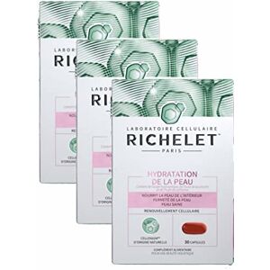 RICHELET Hydratation de la Peau Lot de 3 Boites de 30 capsules 0.17 kg - Publicité RICHELET Hydratation de la Peau Lot de 3 Boites de 30 capsules 0.17 kg - Publicité