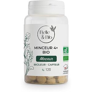 BIO + BRÛLEUR-CAPTEUR & MINCEUR Minceur 4+ Bio Thé Vert, Artichaut, Guarana Bio certifiés Ecocert 120 comprimés Cure 1 mois Complément Alimentaire  Fabriqué en France - Publicité