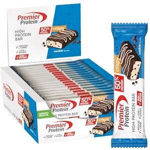 Premier Protein High Protein Bar 50%+Crispy Cookie 16x40g faible en sucres – pauvre en glucides – sans huile de palme - Publicité Premier Protein High Protein Bar 50%+Crispy Cookie 16x40g faible en sucres – pauvre en glucides – sans huile de palme - Publicité