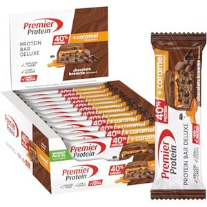 Premier Protein Protein Bar Deluxe 40% Chocolate Brownie 12x50g faible en sucres – pauvre en glucides – sans huile de palme - Publicité Premier Protein Protein Bar Deluxe 40% Chocolate Brownie 12x50g faible en sucres – pauvre en glucides – sans huile de palme - Publicité