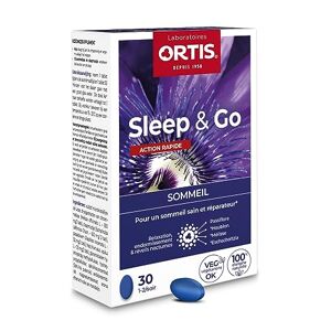 ORTIS Sleep & Go 30 Comprimés Complément Alimentaire pour un Sommeil Sain et Réparateur Action Rapide sur Relaxation, Endormissement et Réveils Nocturnes 100% Naturel à base de Mélisse - Publicité