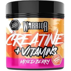 Warrior Créatine + Multivitamines Poudre 360 g, 80 Doses – Créatine avec Vitamines A, C, D, E, Complexe B, Magnésium, Fer & Zinc, Homme & Femme – Mélange de Baies - Publicité Warrior Créatine + Multivitamines Poudre 360 g, 80 Doses – Créatine avec Vitamines A, C, D, E, Complexe B, Magnésium, Fer & Zinc, Homme & Femme – Mélange de Baies - Publicité