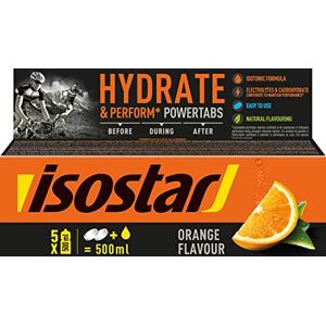 Isostar Hydrate & Perform Powertabs saveur Orange Tablettes Effervescentes pour Boisson Isotonique 10 Tablettes 190908 - Publicité