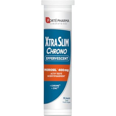 Forté Pharma XtraSlim Chrono Morosil effervescent 15 comprimés - Publicité Forté Pharma XtraSlim Chrono Morosil effervescent 15 comprimés - Publicité