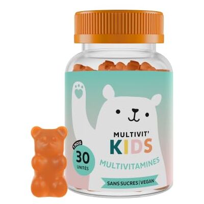 Bears with Benefits Gummies Multivitamines Enfants Dès 4 ans, Multivit' Kids – Soutien Défenses Immunitaires – Vitamines B12, C, D, E, Zinc et Iode – 30 unités (1 mois) Vegan, Sans Sucre Ajoutés - Publicité Bears with Benefits Gummies Multivitamines Enfants Dès 4 ans, Multivit' Kids – Soutien Défenses Immunitaires – Vitamines B12, C, D, E, Zinc et Iode – 30 unités (1 mois) Vegan, Sans Sucre Ajoutés - Publicité