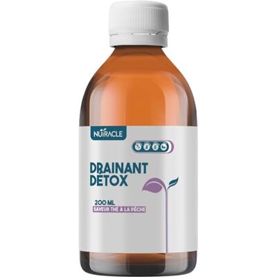 Nutracle Détox Pêche Liquide - Drenante Detox 200 ml - Publicité Nutracle Détox Pêche Liquide - Drenante Detox 200 ml - Publicité