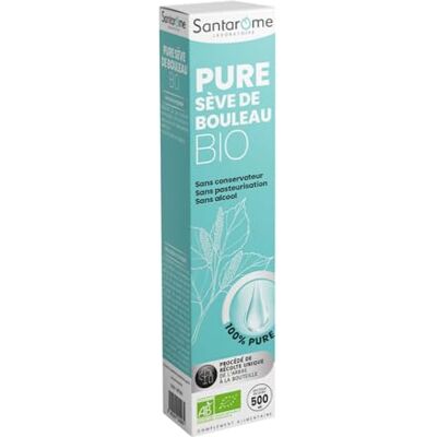 BIO + SANTAROME Sève de Bouleau Bio 100% Pure Non Pasteurisée Détox 500 ml 100% Pure, Non Pasteurisée, Sans Conservateur ni 1lcool Récolte de l'arbre à la bouteille Détoxifie et Reminéralise - Publicité BIO + SANTAROME Sève de Bouleau Bio 100% Pure Non Pasteurisée Détox 500 ml 100% Pure, Non Pasteurisée, Sans Conservateur ni 1lcool Récolte de l'arbre à la bouteille Détoxifie et Reminéralise - Publicité