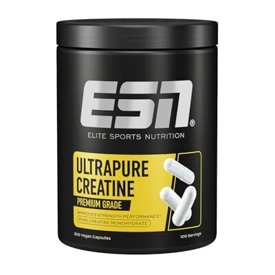 ESN Créatine Monohydrate - 300 Capsules - Supplément - Publicité ESN Créatine Monohydrate - 300 Capsules - Supplément - Publicité