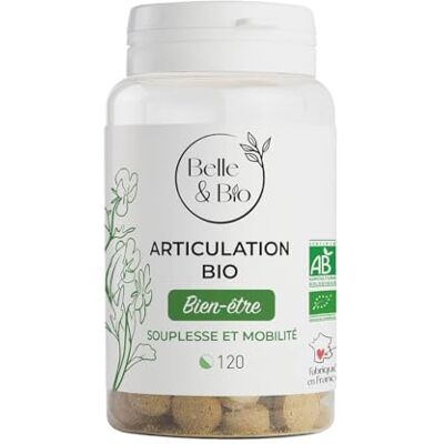 BIO + Belle&Bio Articulation Bio 120 comprimés Articulation Certifié Bio par Ecocert Harpagophytum, Cassis et Bambou Fabriqué en France - Publicité BIO + Belle&Bio Articulation Bio 120 comprimés Articulation Certifié Bio par Ecocert Harpagophytum, Cassis et Bambou Fabriqué en France - Publicité