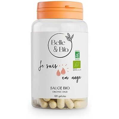 BIO + Sauge – Complément alimentaire – 120 gélules – 630 mg d’extrait de sauge par dose journalière – Fabriqué en France selon des standards de qualité rigoureux - Publicité BIO + Sauge – Complément alimentaire – 120 gélules – 630 mg d’extrait de sauge par dose journalière – Fabriqué en France selon des standards de qualité rigoureux - Publicité