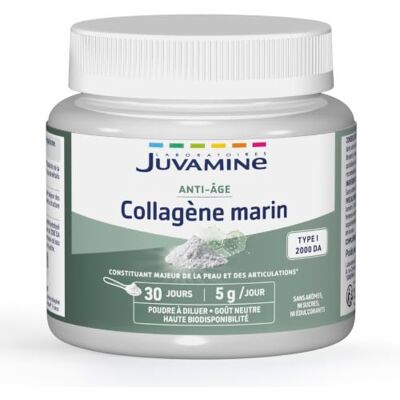 JUVAMINE Collagène Marin type I 2000 DA Anti-âge & Articulations 150g Souplesse et Confort Articulaire, Antioxydant, Fermeté et Elasticité de la Peau, Assimilation Optimisée, Fabriqué en France - Publicité JUVAMINE Collagène Marin type I 2000 DA Anti-âge & Articulations 150g Souplesse et Confort Articulaire, Antioxydant, Fermeté et Elasticité de la Peau, Assimilation Optimisée, Fabriqué en France - Publicité