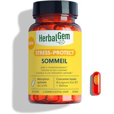 Herbalgem Gemmocaps Stress-Protect Sommeil 30 Capsules - Publicité Herbalgem Gemmocaps Stress-Protect Sommeil 30 Capsules - Publicité