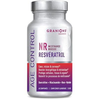 Granions Age Control Resvératrol Quercétine Anti-Vieillissement 60 Cp Age Control, Anticiper Et Retarder Le Vieillissement NR, Resvératrol, Quercétine, Rose, Myrobalan Coeur, Vision 60 Cp - Publicité Granions Age Control Resvératrol Quercétine Anti-Vieillissement 60 Cp Age Control, Anticiper Et Retarder Le Vieillissement NR, Resvératrol, Quercétine, Rose, Myrobalan Coeur, Vision 60 Cp - Publicité