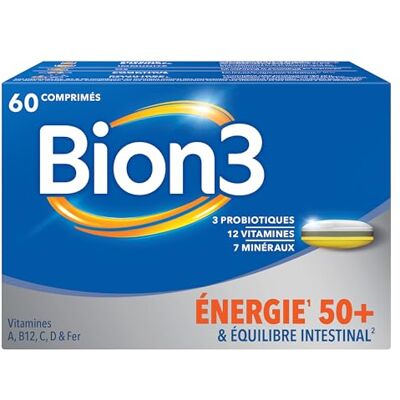 Bion 3 Vitalité 50+ - Complément Alimentaire - Publicité Bion 3 Vitalité 50+ - Complément Alimentaire - Publicité