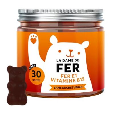 Bears with Benefits La Dame de Fer Gummies soutenant l'Energie et Vitalité Minéral avec complexe de vitamines B12, B1, B6, C, D et Iode 30 pièces (1 mois) Vegan Sans sucre - Publicité Bears with Benefits La Dame de Fer Gummies soutenant l'Energie et Vitalité Minéral avec complexe de vitamines B12, B1, B6, C, D et Iode 30 pièces (1 mois) Vegan Sans sucre - Publicité