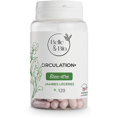 BIO + BELLE&BIO Circulation & Jambes Lourdes Circulation + Complément Alimentaire 120 Gélules Cure 1 Mois Fabriqué en France - Publicité BIO + BELLE&BIO Circulation & Jambes Lourdes Circulation + Complément Alimentaire 120 Gélules Cure 1 Mois Fabriqué en France - Publicité