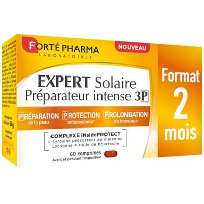 Forté Pharma Expert Solaire Préparateur Intense 3P - Protection Solaire - Publicité Forté Pharma Expert Solaire Préparateur Intense 3P - Protection Solaire - Publicité