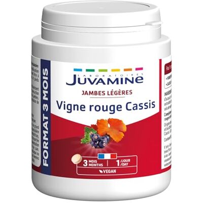 Vigne Rouge Cassis 2000 Mg - Format Cure Longue - Complément Alimentaire - Publicité Vigne Rouge Cassis 2000 Mg - Format Cure Longue - Complément Alimentaire - Publicité