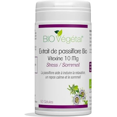 BIO + Phytosud Passiflore Bio Passiflore Gelules pour la Relaxation et un Sommeil Réparateur Complément Alimentaire Vegan Extrait très concentré Extraction et fabrication française 60 gélules - Publicité BIO + Phytosud Passiflore Bio Passiflore Gelules pour la Relaxation et un Sommeil Réparateur Complément Alimentaire Vegan Extrait très concentré Extraction et fabrication française 60 gélules - Publicité