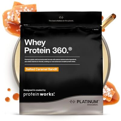 THE PROTEIN WORKS Protein Works Whey Protein 360 Platinum, Caramel Salé, 1.2kg Whey Protéine en Poudre Avancé, Electrolytes, Oméga 3, Probiotiques, Enzymes Digestives, 26 Vitamines & Minéraux, 34 Portions - Publicité THE PROTEIN WORKS Protein Works Whey Protein 360 Platinum, Caramel Salé, 1.2kg Whey Protéine en Poudre Avancé, Electrolytes, Oméga 3, Probiotiques, Enzymes Digestives, 26 Vitamines & Minéraux, 34 Portions - Publicité