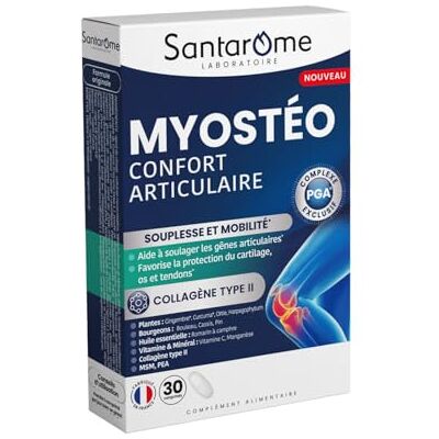 Santarome - Myostéo Confort Articulaire - Curcuma - Collagène - Supplément - Publicité Santarome - Myostéo Confort Articulaire - Curcuma - Collagène - Supplément - Publicité