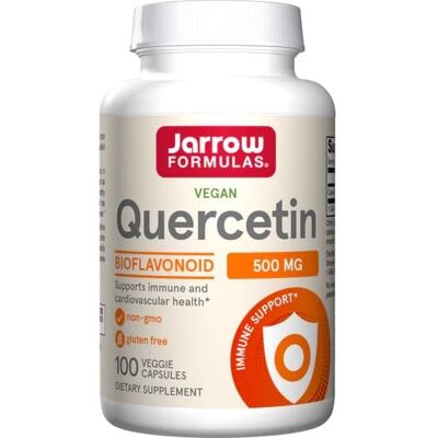 Jarrow Formulas Quercetin - Soutient la Santé Cardiovasculaire - 500 mg - 100 Capsules Végétariennes - Publicité Jarrow Formulas Quercetin - Soutient la Santé Cardiovasculaire - 500 mg - 100 Capsules Végétariennes - Publicité