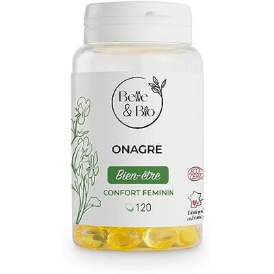 BIO + CYCLE MENSTRUEL & ÉQUILIBRE HORMONAL FÉMININ Huile d'Onagre Bio Certifée Ecocert 120 capsules Cure 1 mois Complément Alimentaire BELLE&BIO Fabriqué en France - Publicité BIO + CYCLE MENSTRUEL & ÉQUILIBRE HORMONAL FÉMININ Huile d'Onagre Bio Certifée Ecocert 120 capsules Cure 1 mois Complément Alimentaire BELLE&BIO Fabriqué en France - Publicité