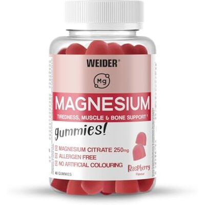 Gommes de Magnésium Weider - Framboise - Soutien musculaire - Publicité Gommes de Magnésium Weider - Framboise - Soutien musculaire - Publicité
