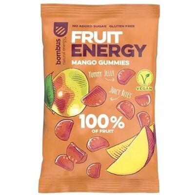 BOMBUS Snacks à la Mangue - 100% Fruits Sans Gluten - Publicité BOMBUS Snacks à la Mangue - 100% Fruits Sans Gluten - Publicité