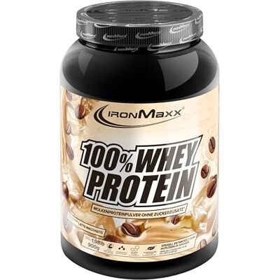 IronMaxx 100% Whey Protein Latte Macchiato Poudre de Protéines de Lactosérum 900g – Riche en Protéines, Faible en Sucre, Sans Lactose, Idéale pour Musculation, Récupération et Performance Sportive - Publicité IronMaxx 100% Whey Protein Latte Macchiato Poudre de Protéines de Lactosérum 900g – Riche en Protéines, Faible en Sucre, Sans Lactose, Idéale pour Musculation, Récupération et Performance Sportive - Publicité