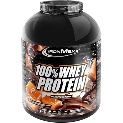 IronMaxx 100% Whey Protein 2350g Cookie au Chocolat Noir Caramel Salé Protéine Whey Soluble & Réduite en Sucre Shake Protéiné Haute Qualité pour Fitness & Musculation Goût Vanille Crémeuse - Publicité IronMaxx 100% Whey Protein 2350g Cookie au Chocolat Noir Caramel Salé Protéine Whey Soluble & Réduite en Sucre Shake Protéiné Haute Qualité pour Fitness & Musculation Goût Vanille Crémeuse - Publicité