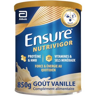 Ensure NutriVigor - 850g Complément alimentaire avec 27 vitamines et minéraux - Publicité Ensure NutriVigor - 850g Complément alimentaire avec 27 vitamines et minéraux - Publicité