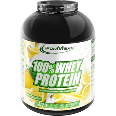 Protéine de lactosérum IronMaxx 100% - 2350g - Yaourt Citron - Publicité Protéine de lactosérum IronMaxx 100% - 2350g - Yaourt Citron - Publicité