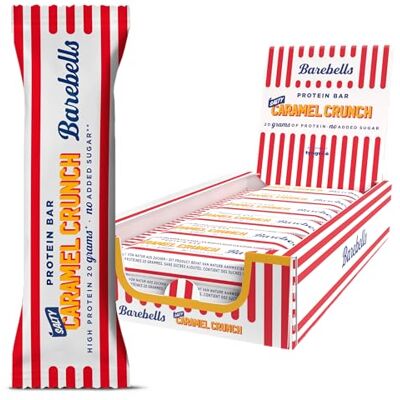BAREBELLS Barre de protéine 20g proteine, 12x55g chocolat protein bars (Salty Caramel Crunch) - Publicité BAREBELLS Barre de protéine 20g proteine, 12x55g chocolat protein bars (Salty Caramel Crunch) - Publicité