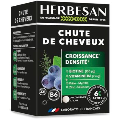 Herbesan Soutien contre la Chute des Cheveux - Complément Alimentaire - Publicité Herbesan Soutien contre la Chute des Cheveux - Complément Alimentaire - Publicité
