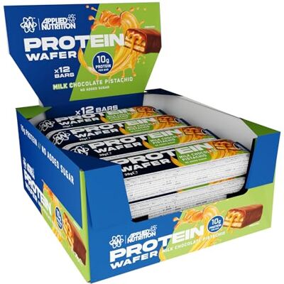 Applied Nutrition Barre protéinée – Snack protéiné riche en protéines avec 10 g de protéines par barre, enrobé de chocolat au lait, texture légère et croustillante (barre de 39 g) (chocolat au lait et - Publicité Applied Nutrition Barre protéinée – Snack protéiné riche en protéines avec 10 g de protéines par barre, enrobé de chocolat au lait, texture légère et croustillante (barre de 39 g) (chocolat au lait et - Publicité