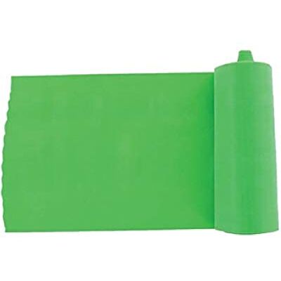 GIMA Bande ou bande élastique pour rééducation, couleur verte, résistance légère, mesure 5,5 m x 14 cm x 0,25 mm, sans latex - Publicité GIMA Bande ou bande élastique pour rééducation, couleur verte, résistance légère, mesure 5,5 m x 14 cm x 0,25 mm, sans latex - Publicité