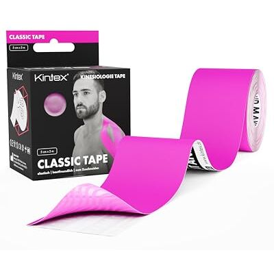 Kintex Kinesiological Tape Classic 5 cm x 5 m Auto-adhésif, Élastique, Résistant à l’eau et Antiallergique Bandage sportif et Kinésiotape pour Blessures liées au Sport - Publicité Kintex Kinesiological Tape Classic 5 cm x 5 m Auto-adhésif, Élastique, Résistant à l’eau et Antiallergique Bandage sportif et Kinésiotape pour Blessures liées au Sport - Publicité
