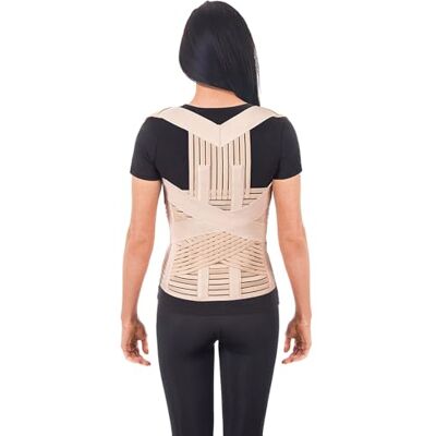TOROS-GROUP LUX Correcteur de posture correcteur de posture avec taille réglable en néoprène de qualité supérieure Beige Taille M - Publicité TOROS-GROUP LUX Correcteur de posture correcteur de posture avec taille réglable en néoprène de qualité supérieure Beige Taille M - Publicité