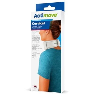 Actimove Collier Cervical Densité ferme, Largeur standard, Taille L Professional Line, Blanc, Pour entorses, foulures et usage post-opératoire, Aide à maintenir la tête en position stable - Publicité Actimove Collier Cervical Densité ferme, Largeur standard, Taille L Professional Line, Blanc, Pour entorses, foulures et usage post-opératoire, Aide à maintenir la tête en position stable - Publicité