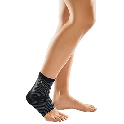 medi Levamed E+motion 3.0 Bandage de cheville sportif avec pelotte de quartz en silicone 3D extra fine Taille : V Poignets confortables Grande zone d'étirement Avec aide à l'enfilage - Publicité medi Levamed E+motion 3.0 Bandage de cheville sportif avec pelotte de quartz en silicone 3D extra fine Taille : V Poignets confortables Grande zone d'étirement Avec aide à l'enfilage - Publicité