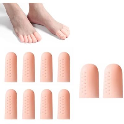 YanBous 10 Pièces Protection pour Gros Orteil en Gel, Capuchons en Silicone Respirant, Soulagement des Douleurs causées par les Ampoules et les Cors (2 Grands + 8 Petits) - Publicité YanBous 10 Pièces Protection pour Gros Orteil en Gel, Capuchons en Silicone Respirant, Soulagement des Douleurs causées par les Ampoules et les Cors (2 Grands + 8 Petits) - Publicité