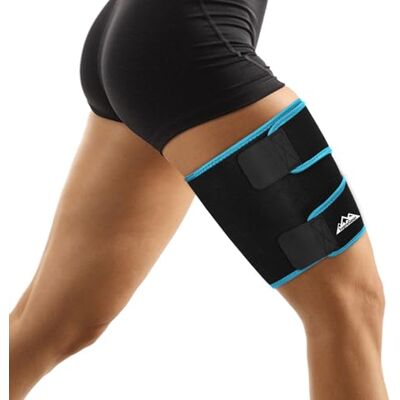 supregear Soutien aux Cuisses, Gaine de Compression Réglable en Néoprène pour les Cuisses, les Ischio-Jambiers et les Quadriceps, Respirante et Antidérapante, Pour les Femmes Hommes, Noir+Bleu, L - Publicité supregear Soutien aux Cuisses, Gaine de Compression Réglable en Néoprène pour les Cuisses, les Ischio-Jambiers et les Quadriceps, Respirante et Antidérapante, Pour les Femmes Hommes, Noir+Bleu, L - Publicité