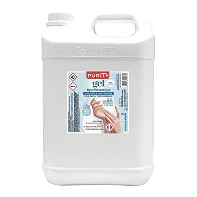 Purity Bidon de 5 litres Gel Hydroalcoolique Parfum Fleur de Lin - Publicité Purity Bidon de 5 litres Gel Hydroalcoolique Parfum Fleur de Lin - Publicité