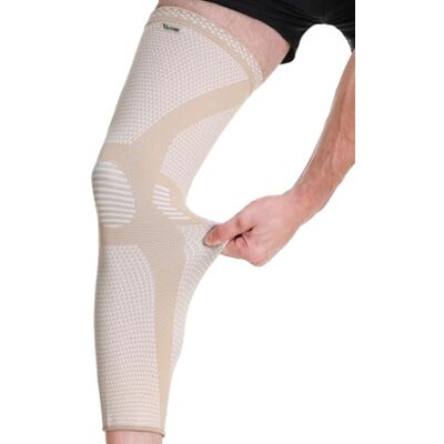 NEOtech Care Genouillère longue en fibre de bambou Élastique, respirante Compression moyenne (Couleur beige, Taille M, 1 Unité) - Publicité NEOtech Care Genouillère longue en fibre de bambou Élastique, respirante Compression moyenne (Couleur beige, Taille M, 1 Unité) - Publicité
