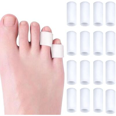 DHSBGWSX Lot de 20 protections d'orteils en gel pour petits orteils, anti-bulles, anti-cors - Publicité DHSBGWSX Lot de 20 protections d'orteils en gel pour petits orteils, anti-bulles, anti-cors - Publicité